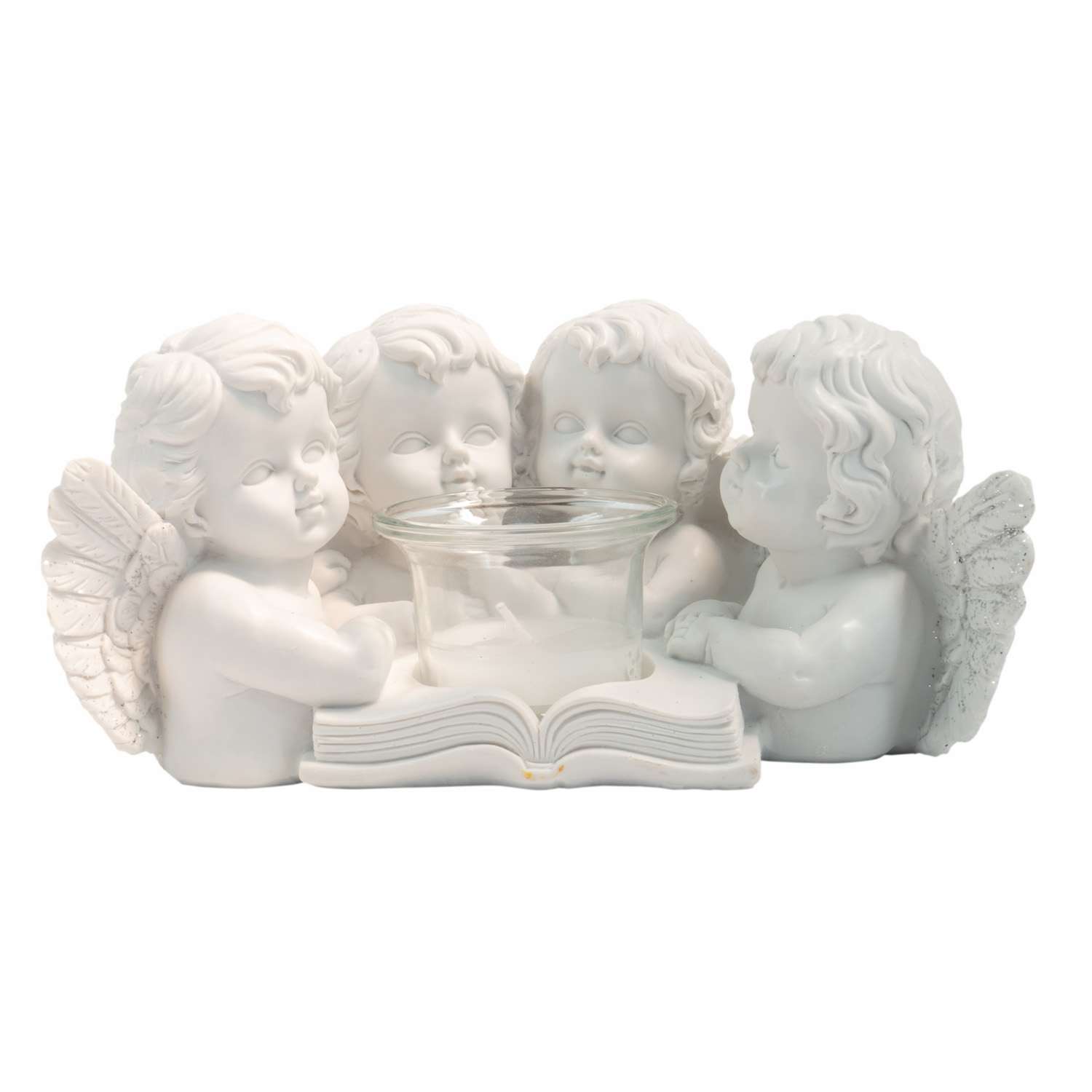 ANGELES CON VELADORA - 12CM