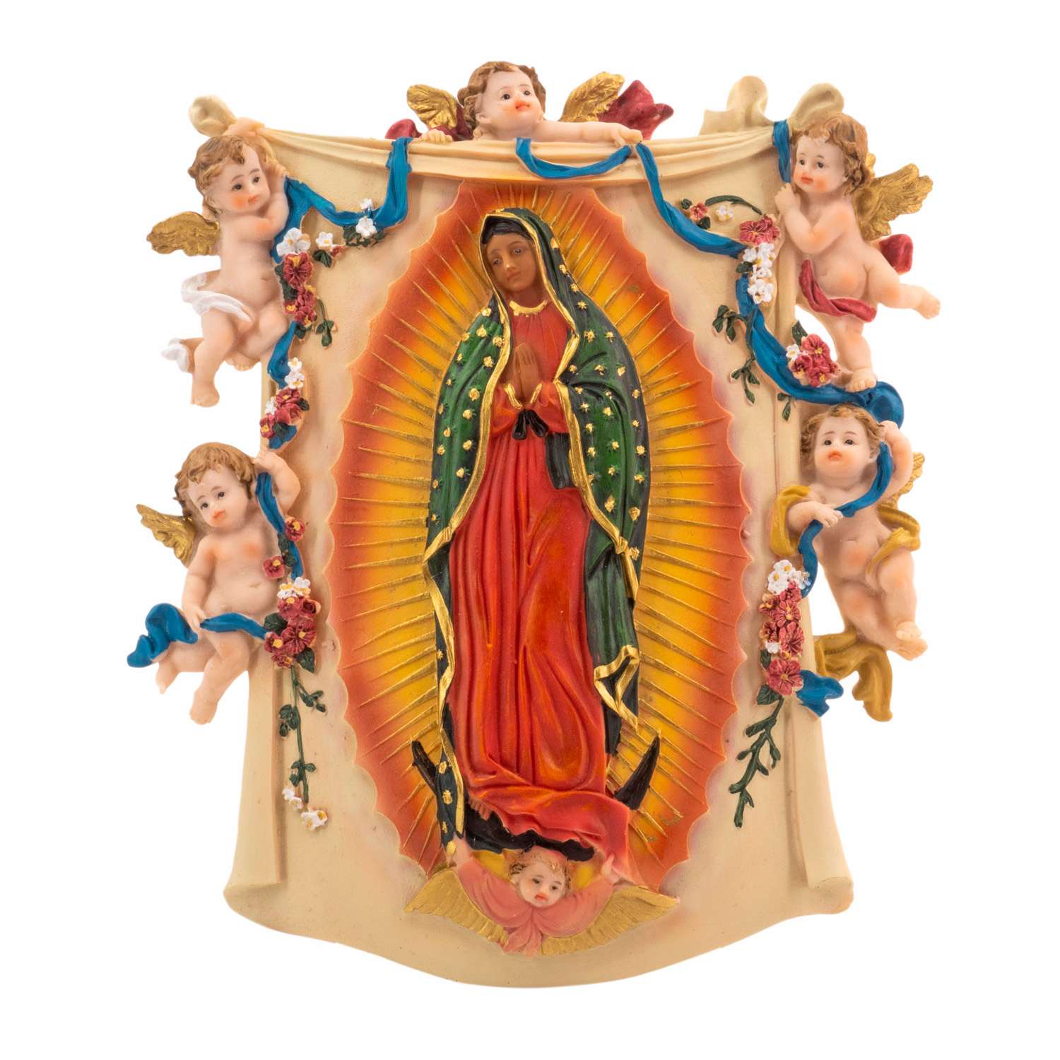 GUADALUPE Y ANGELES 10" - 25 CM