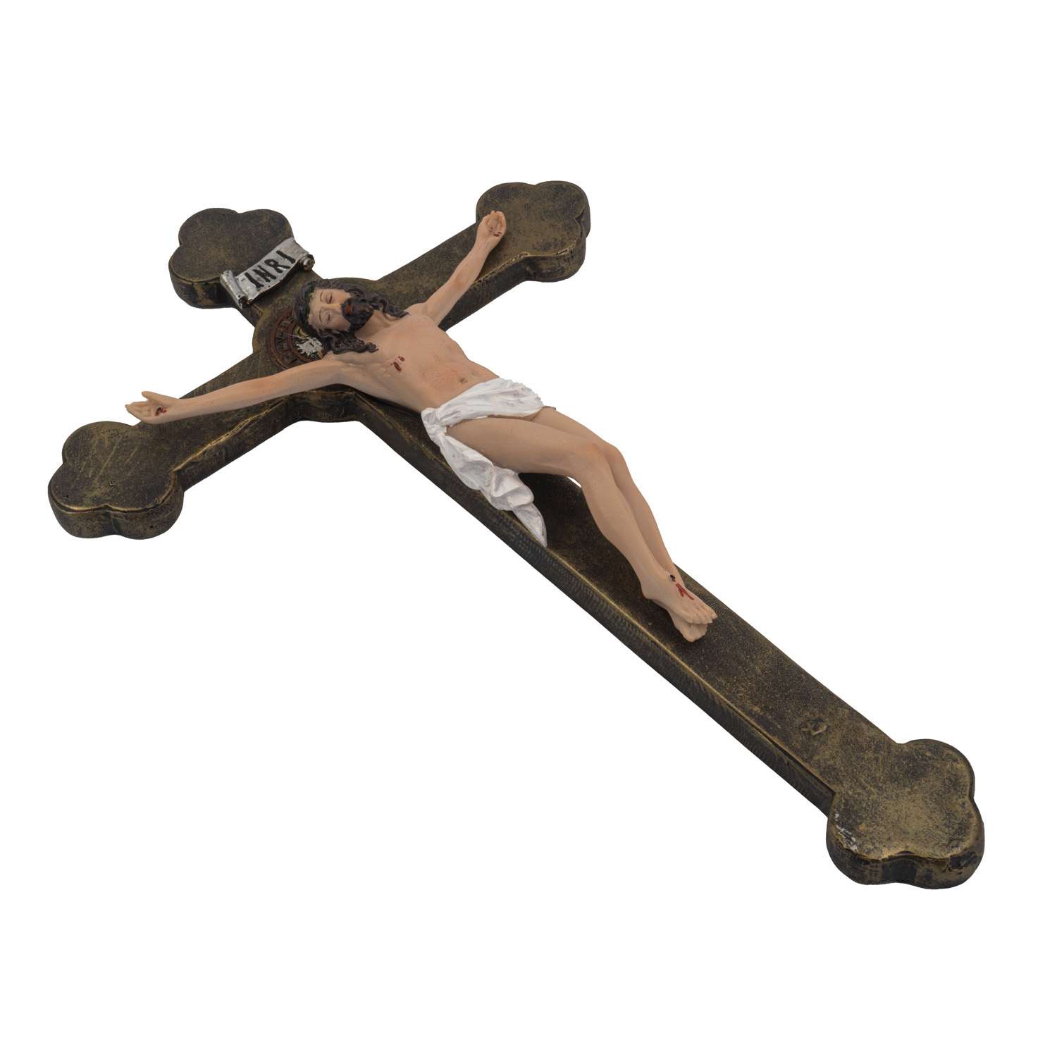 CRUCIFIJO SN BENITO 17.5" - 44 CM