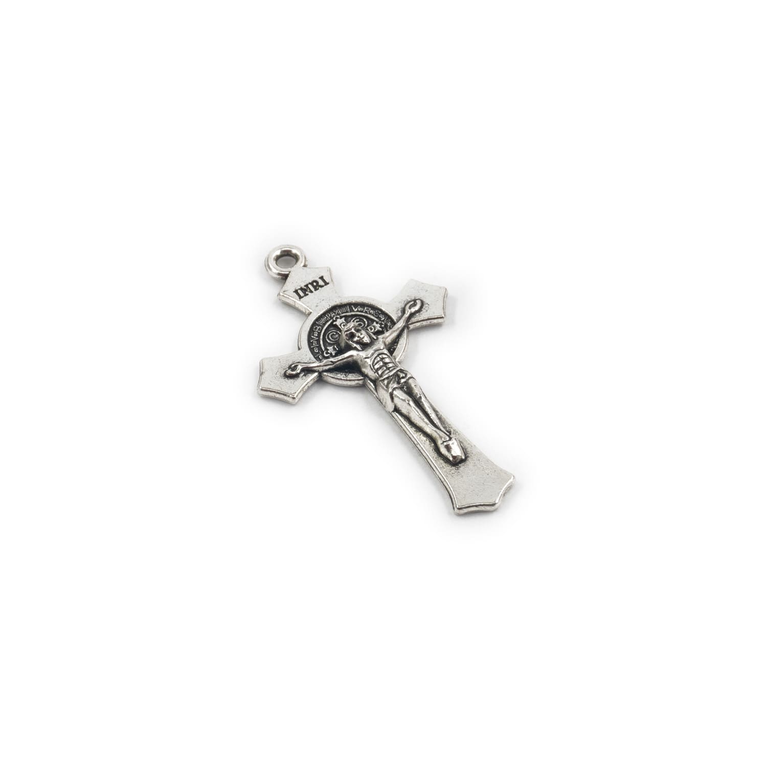 CRUCIFIJO SAN BENITO METAL 40MM