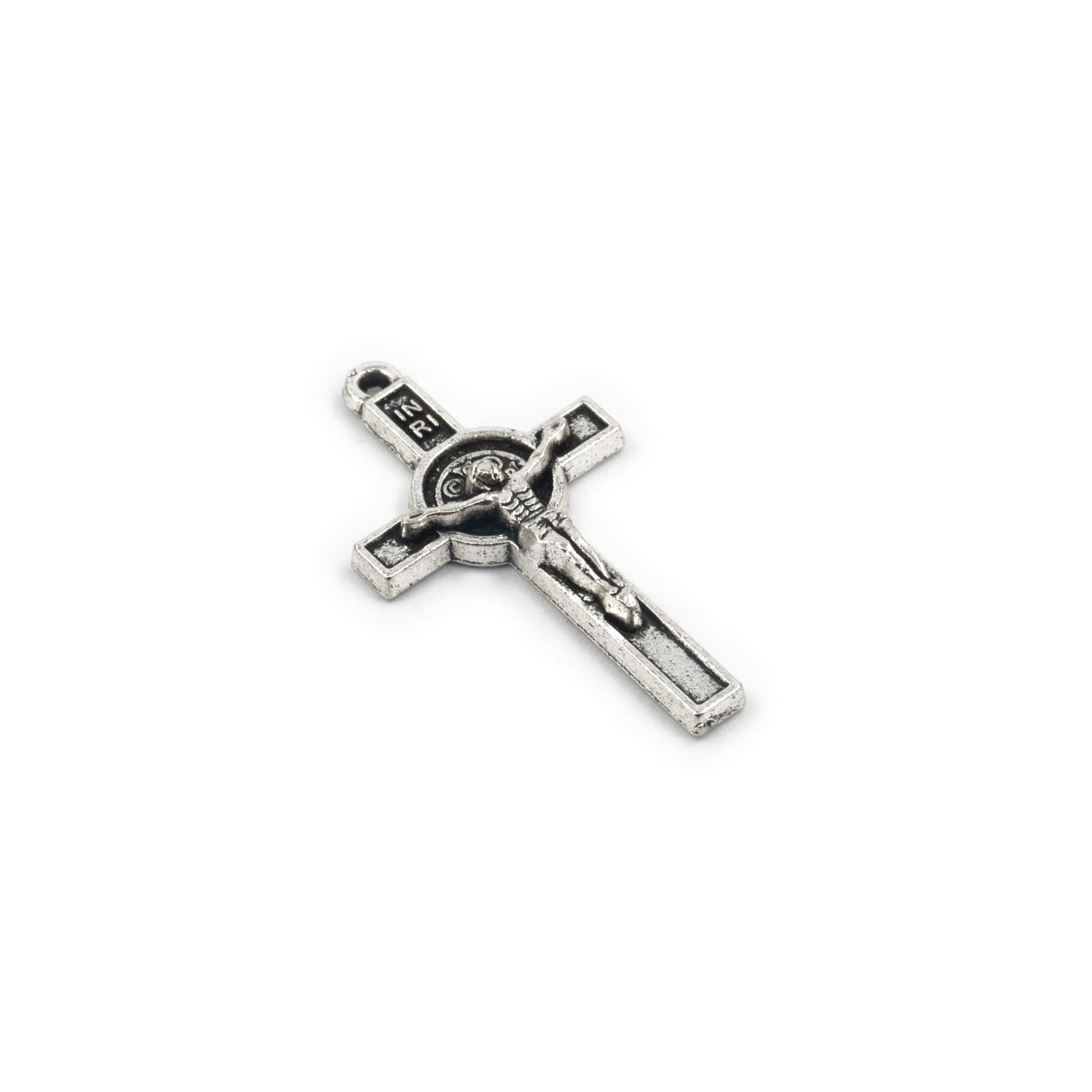 CRUCIFIJO SAN BENITO METAL 37MM